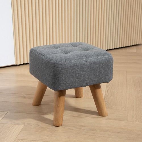 Footstool with wood - footstool,