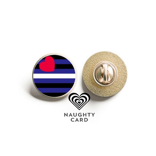 Lgbtq lapel pin badge - lapel, asexual