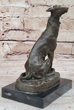 Bronze Greyhound Dog on a