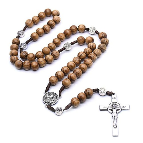 Handmade round bead rosary - round,