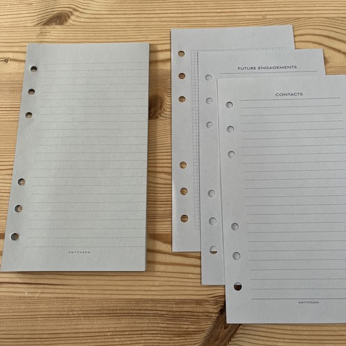 Smythson organiser inserts 20x - organiser, inserts-20x
