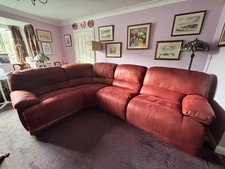 Harveys Guvnor Corner Sofa, Maroon, Used