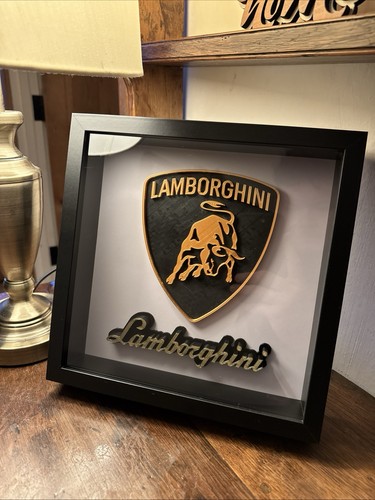 Lamborghini sign framed - sign,