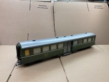 KISS LGB G GAUGE PASSENGER COACH CAR WAGON 2ND CLASS MIDDLE CAR RBH GREEN READ !