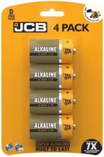4-Pack D Size Alkaline