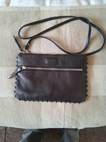 Osprey black leather - leather, crossbody