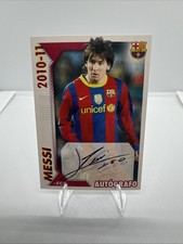 2010/2011 Barcelona LIONEL MESSI Autografo Sticker - Gradable!