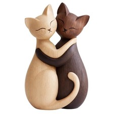 Minimalist Wooden Cat Ornament
