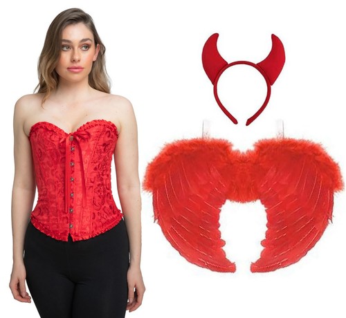 Devil corset set - corset,