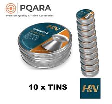 H&N Baracuda 8s Airgun Pellets .177 cal 4.51mm 10 Tins x 500 pcs