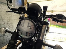 Union Jack Headlight Sticker Decal Accessory For Triumph Bobber - Etch