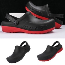 Casual Black Clogs Chefs Shoes