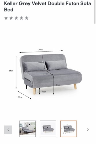 Keller grey velvet double - grey,