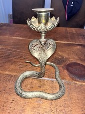 Brass Cobra Snake Candlestick
