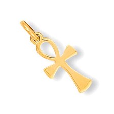 Yellow gold ankh cross british - gold,