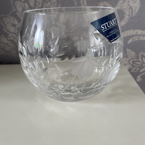 Stuart crystal etched fuchsia - crystal,