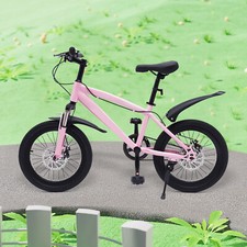 18 Inch Kids Girls Boys Bike 18" Wheel Mountain Bike 1 Speed Bike Pink Gift