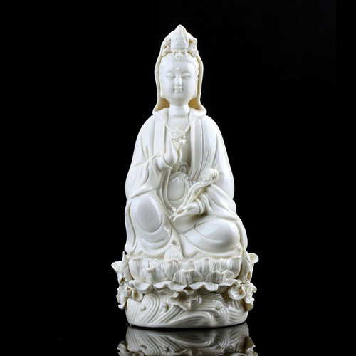 Chinese dehua porcelain lotus - dehua,