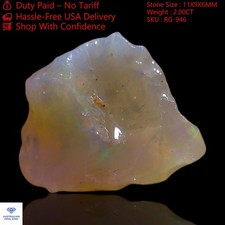 2.00 Cts Natural Australian Fire Opal Loose Gemstone Handcrafted Rough 11x9x6 mm