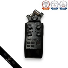 ZOOM H6 Handy Portable Recorder Mic Capsule Black Pro Audio Bundle ASMR H 6 JP
