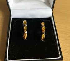 Vintage 925 silver Amber