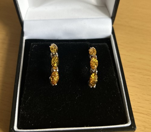 Vintage 925 silver amber - vintage,