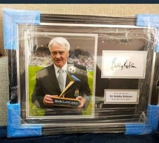 Newcastle United Personally Hand Signed Sir Bobby Robson Memorabilia. ( RARE )