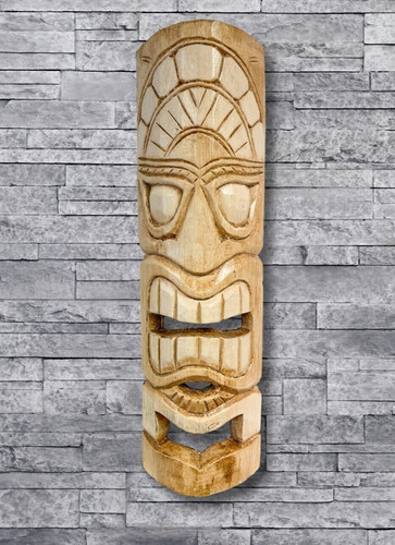 Wall hanging tiki mask - wall,
