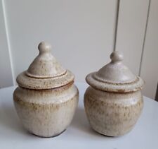 2 x Vintage Rustic Ceramic