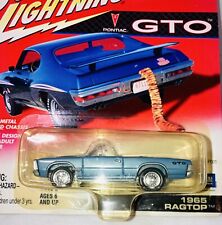 ‘65 PONTIAC GTO RAGTOP BLUE CARDED DIECAST 75th ANNIVERSARY CAR SEE PHOTOS 1:64