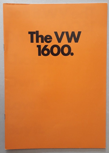 Volkswagen 1600 brochure 1972 - 1600,