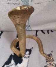 Metal Cobra Snake Ornament  13cm tall