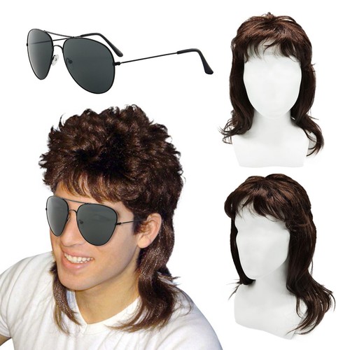 Xnivuis men wig brown - wig, curly