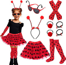 9 Pcs Ladybird Costume Kids