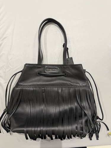 Miu black calf - miu, leather