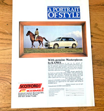 KAMEI BODYKIT VW BMW AUDI FRAMEABLE COLLECTIBLE ORIGINAL CLASSIC CAR ADVERT