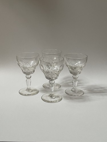 Vintage crystal wine glasses - crystal,
