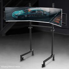 Dardoo Triple Screen Monitor Stand For Round Tube Racing Simulator Cockpit