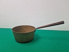 Antique Brass Saucepan with