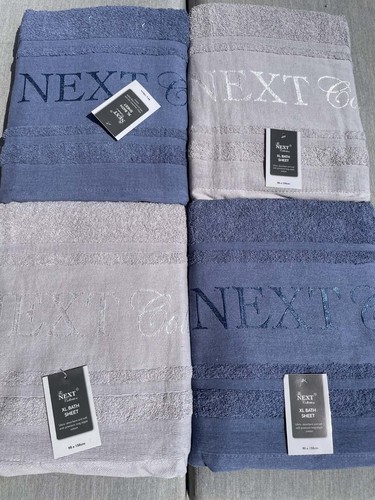 Next 4pc bath - sheet, x