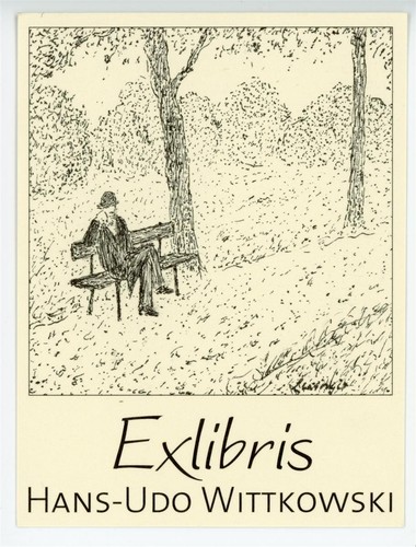 Exlibris hans udo wittkowski - exlibris,