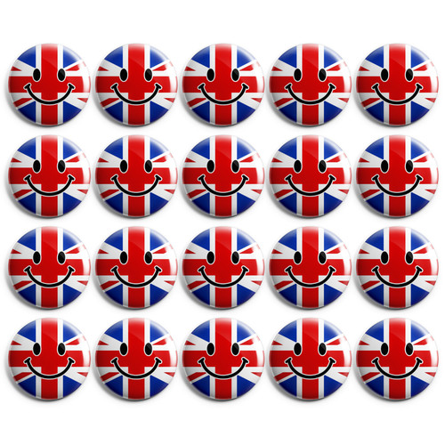 20x union jack smiley face - smiley,