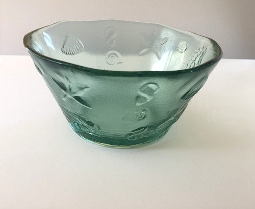 Green glass decorative seaside - green,
