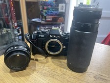 Nikon F501 Slr Camera NIKKOR 35-70mm 3.3-4.5 & Tamron SP 60-300MM 3.8-5.4 LENS
