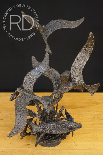 Modern brutalist torch cut - torch,