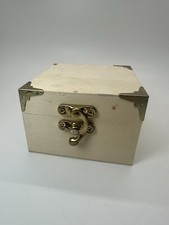 Blank Decorative Square Unfinished Wooden Jewellery/ Trinket/ Storage Box Craft