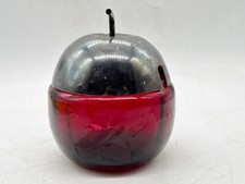 VINTAGE RED GLASS & SILVER