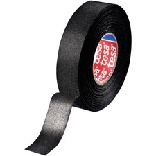tesa Cloth Tape 25mx19mm black Adhesive PET fabric