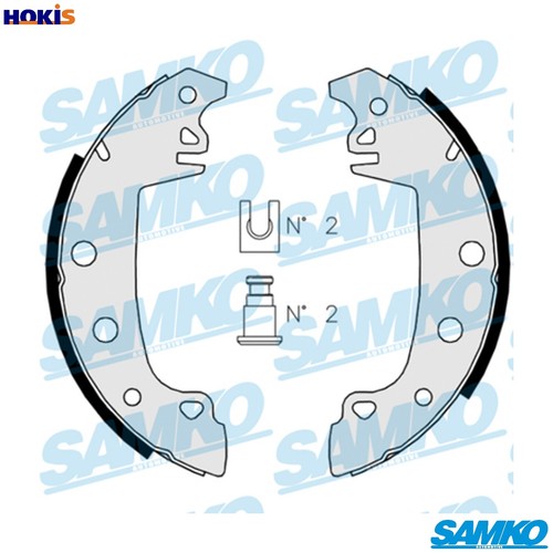Brake shoe set - shoe, for