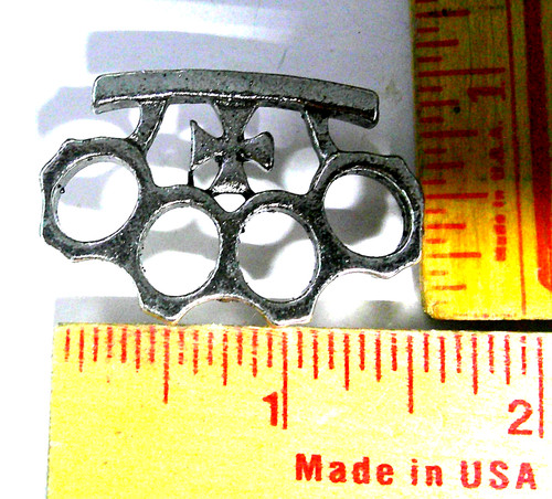 Brass knuckles pin vintage - knuckles,